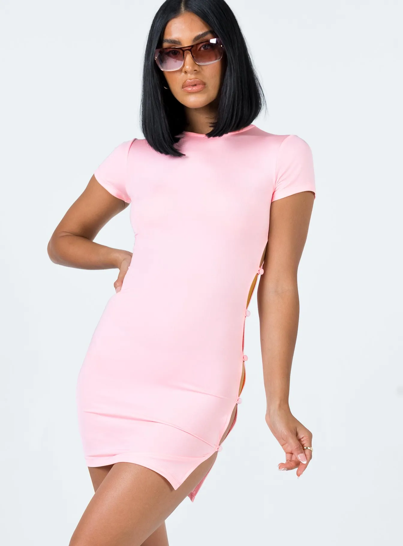 Brentwood Mini Dress Pink Office Layer Family Warm
