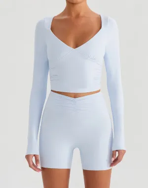 Long Sleeve Slim Fit Tops Fall T-Shirt with Thumb Holes FourWay Stretch