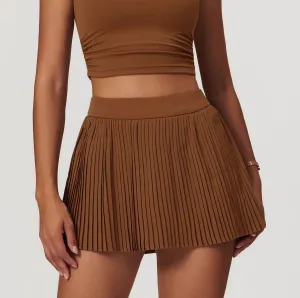 Tennis Accordion Pleated Skirt Magnetic Closure