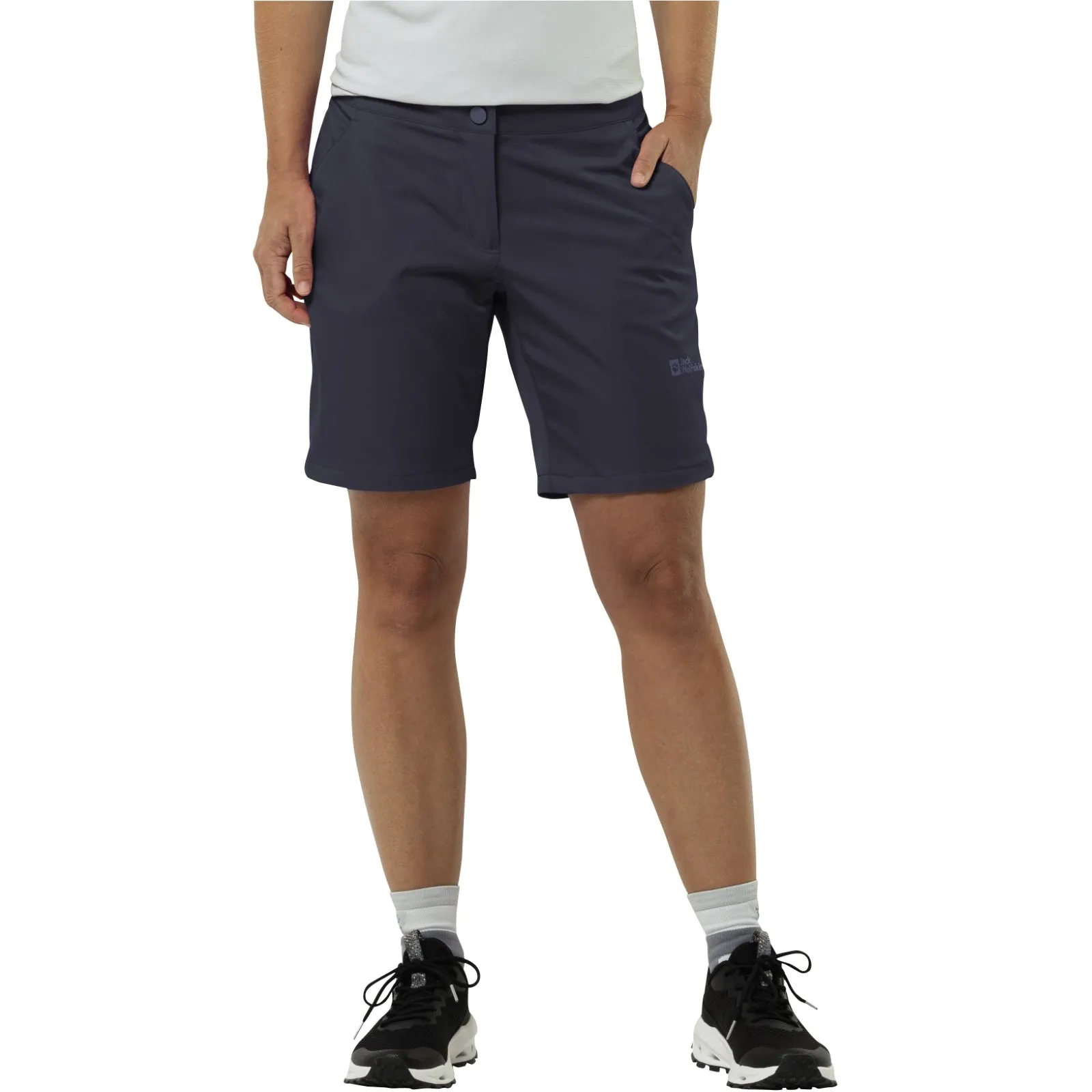 Reflective Safety Detailing Beach Vibes Jack Wolfskin Womens Hiking Alpine Walking Shorts