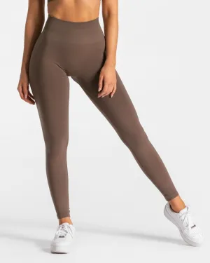 Body Shaping Budget Friendly Gusset Crotch Design True Leggings "Braun"