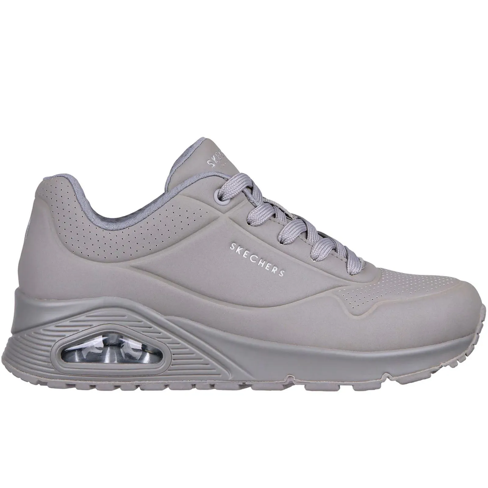 Skechers Womens Uno Stand On Air Memory Foam Skech-Air Trainers mesh construction