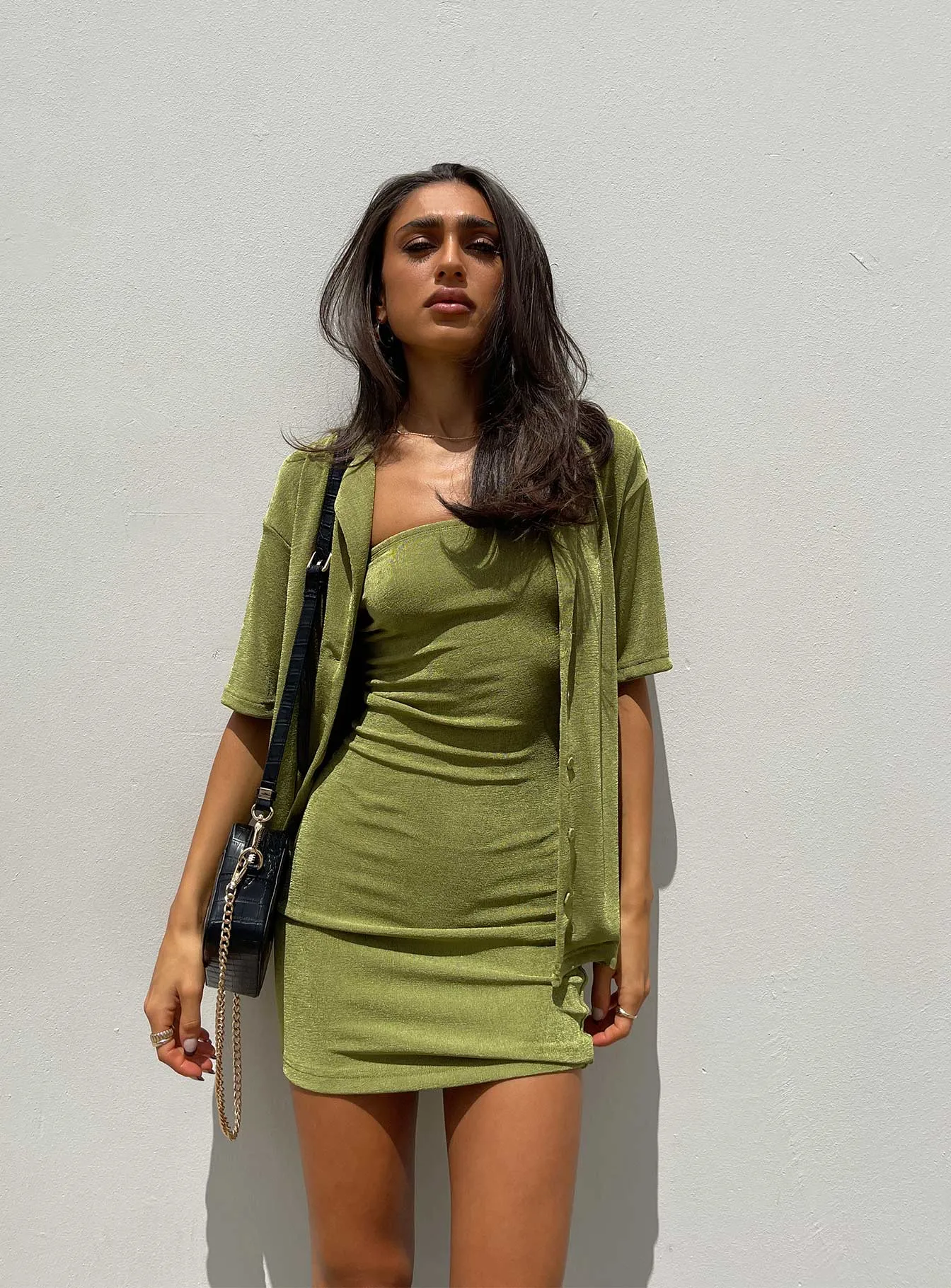 Structured-Shape Ceremony Ready Misha Set Green