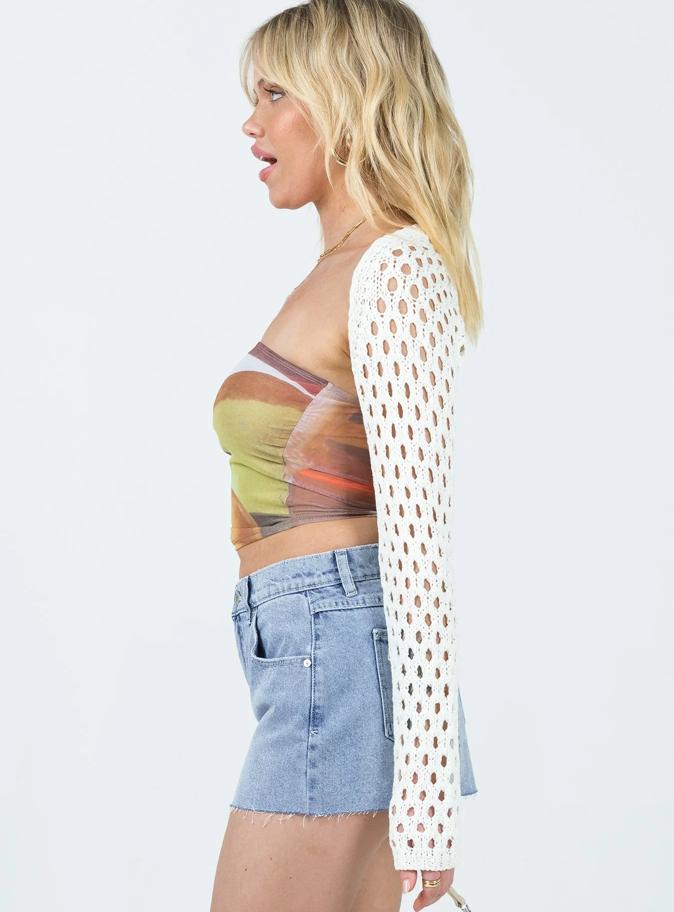 Abrand 99 Low Skirt Jealousy Light Wash Denim Signature Line