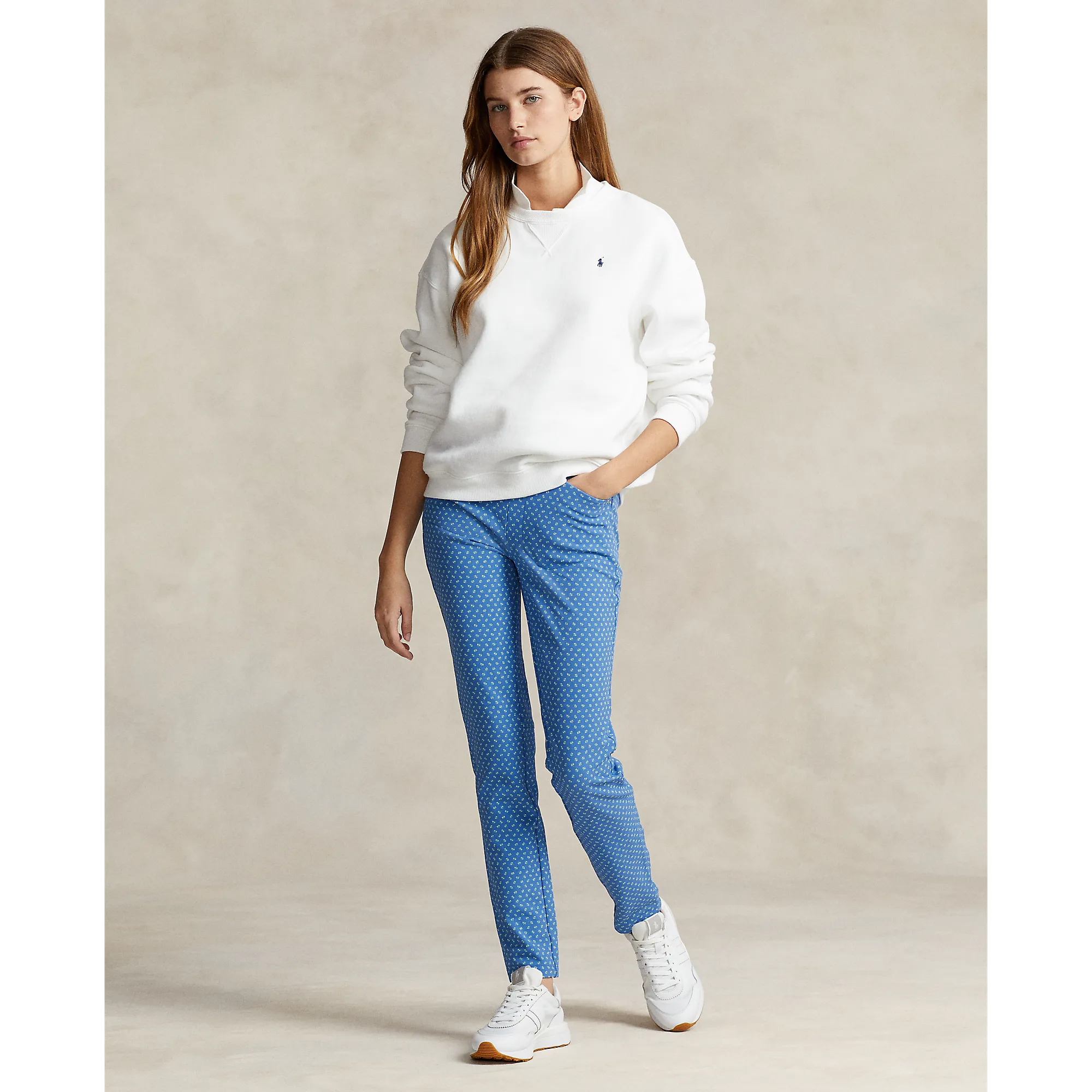 Quick Access RLX Ralph Lauren Women's Printed Eagle Pants - Mini Floral Deco Blue