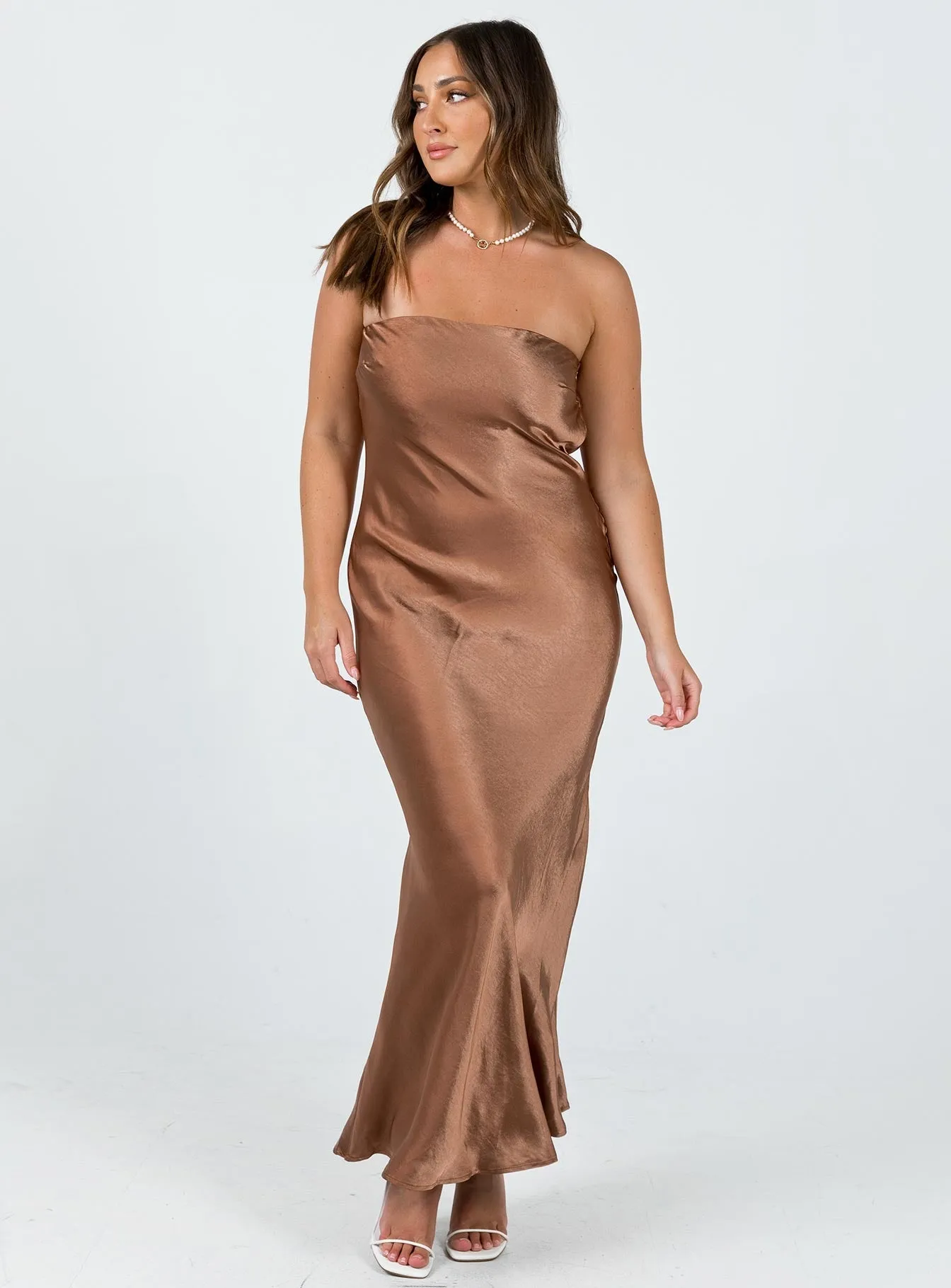 Haley Maxi Dress Brown DeepPocketStyle