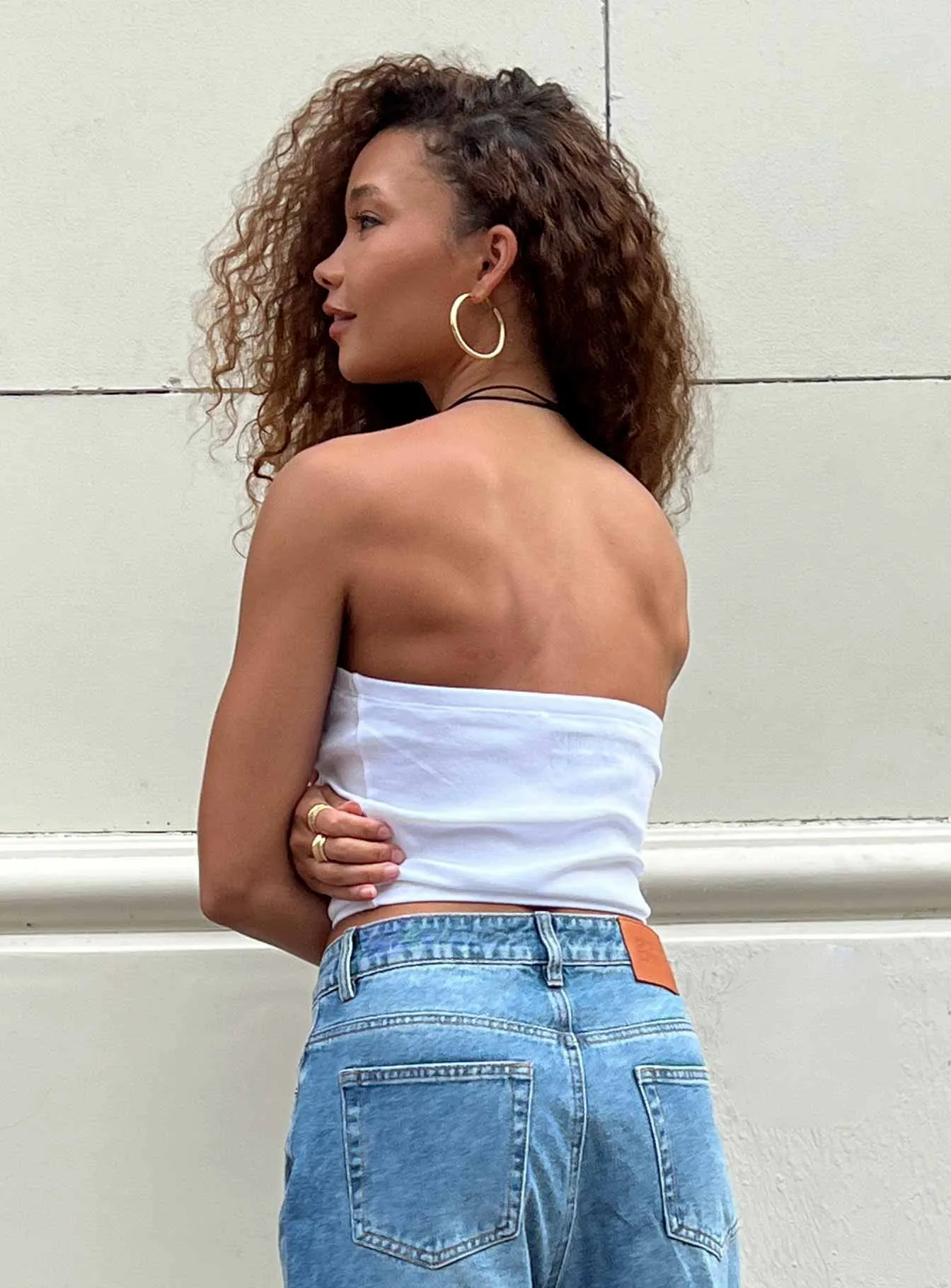 Guns N' Roses Tank Tube Top White Comfy Look Easy Fit