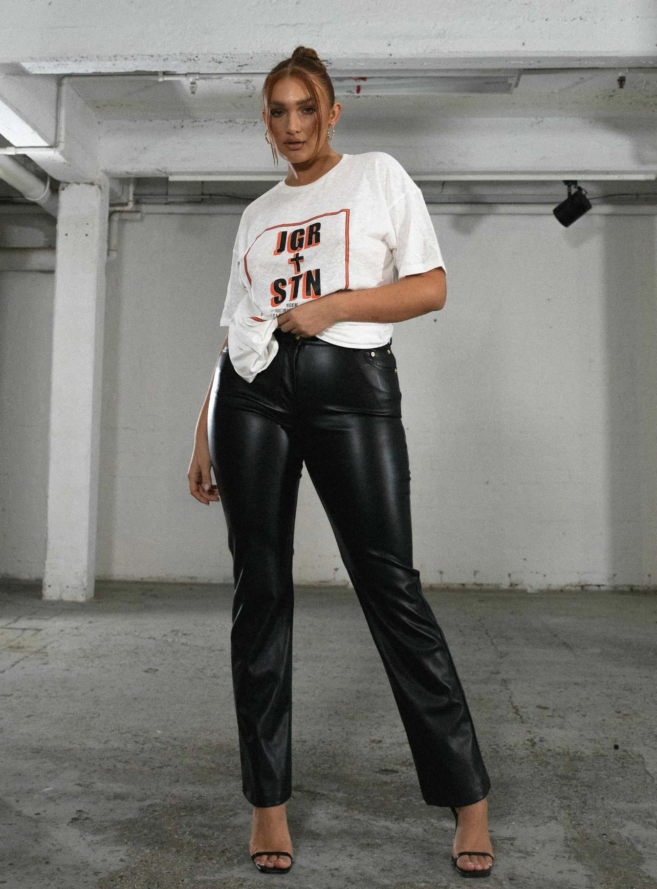 JGR & STN Feat. Oversized Tee White Washable