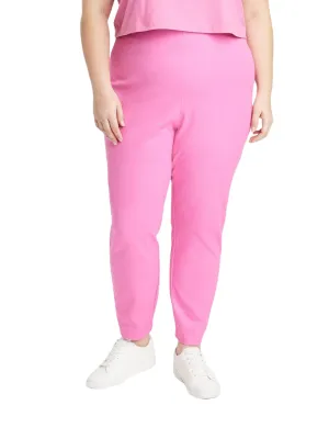 Women's Plain Solid Pants,Pink Cozy And Stylish Active Lifestyle