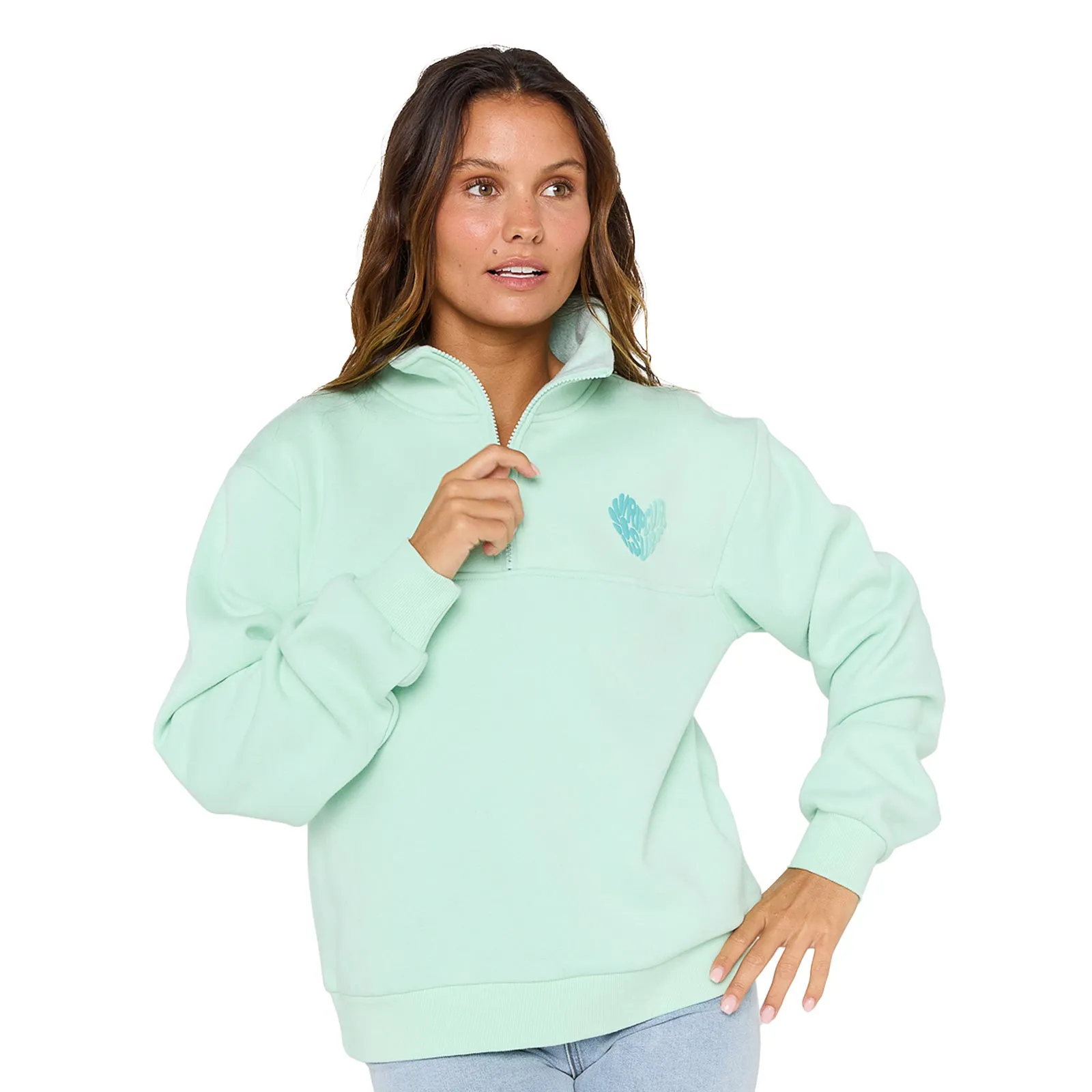 Microfiber Blend Rip Curl Womens Half Zip Half Zip Fleece