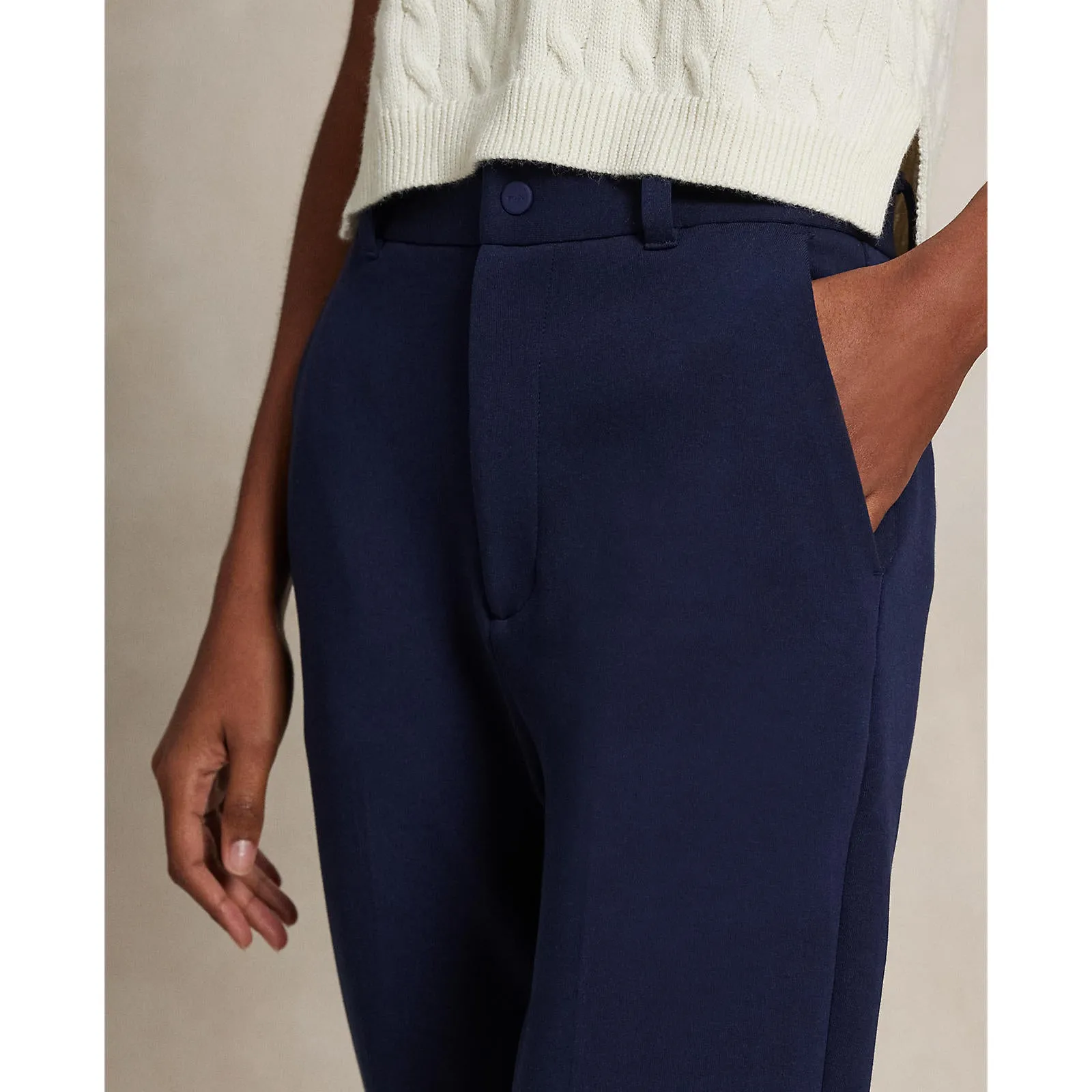 Timeless Style RLX Ralph Lauren Women's Double Knit Golf Pants - Refined Navy