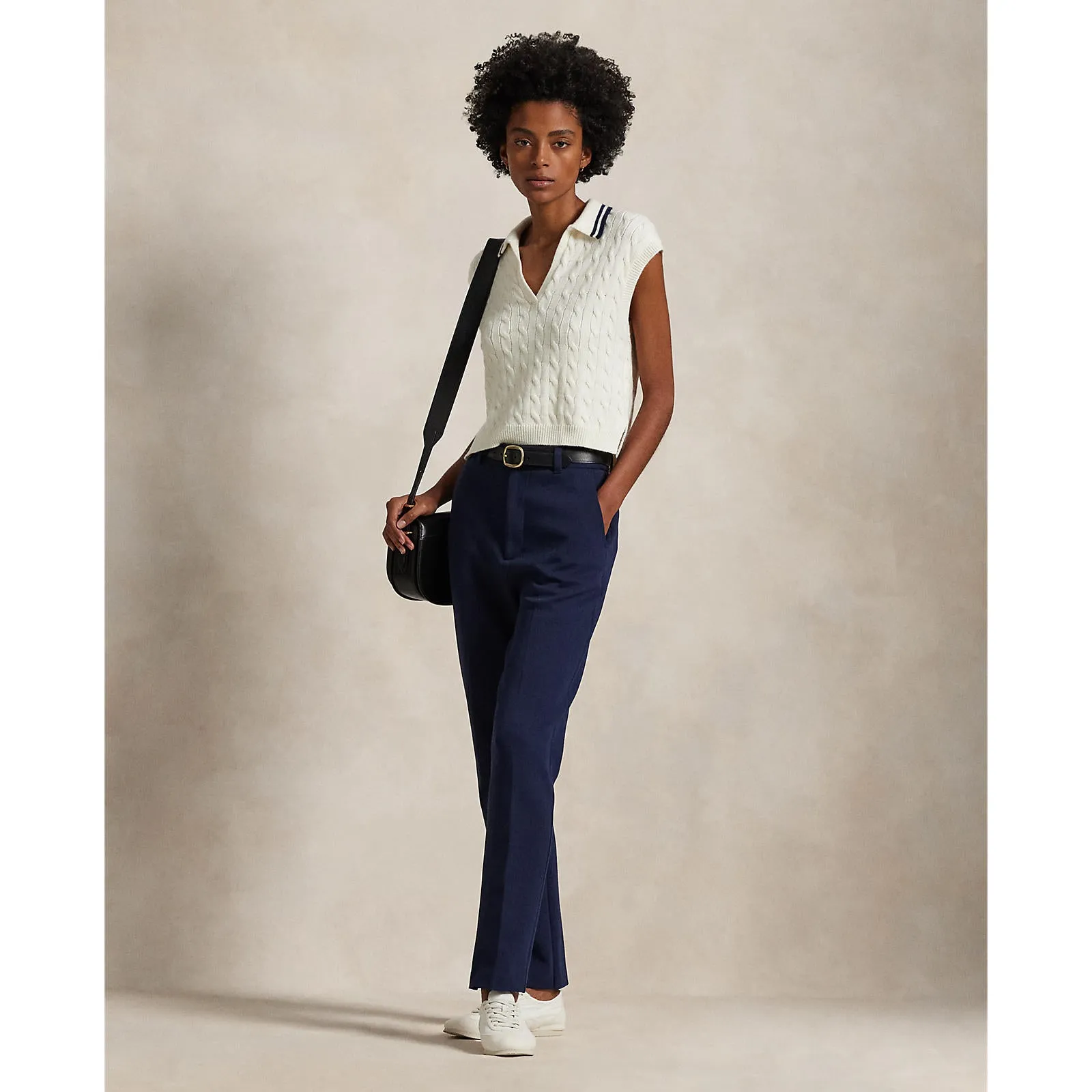 RLX Ralph Lauren Women's Double Knit Golf Pants - Refined Navy No Wrinkle Perfectly Relaxed