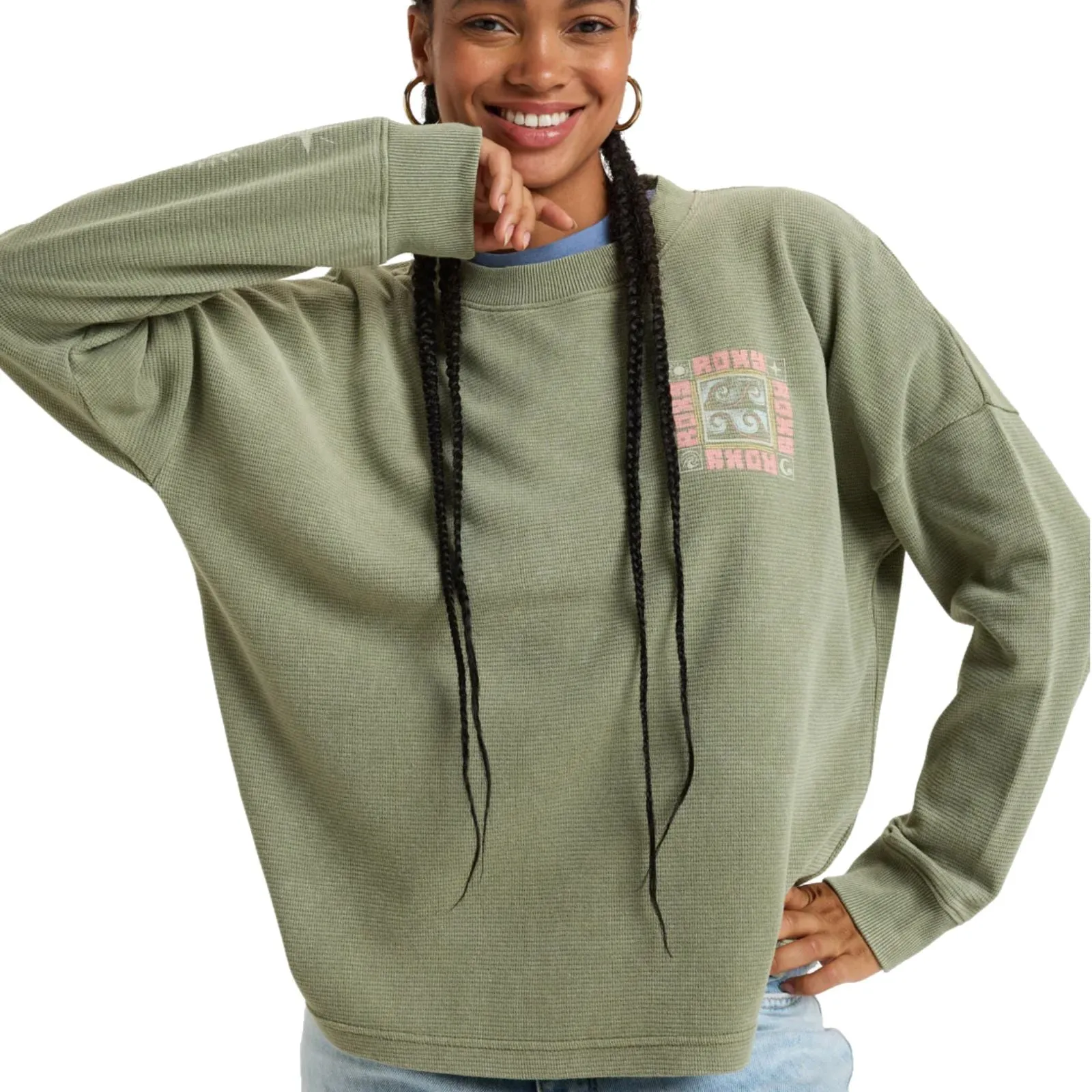 Brand Name Roxy Womens East Side Long Sleeve Top