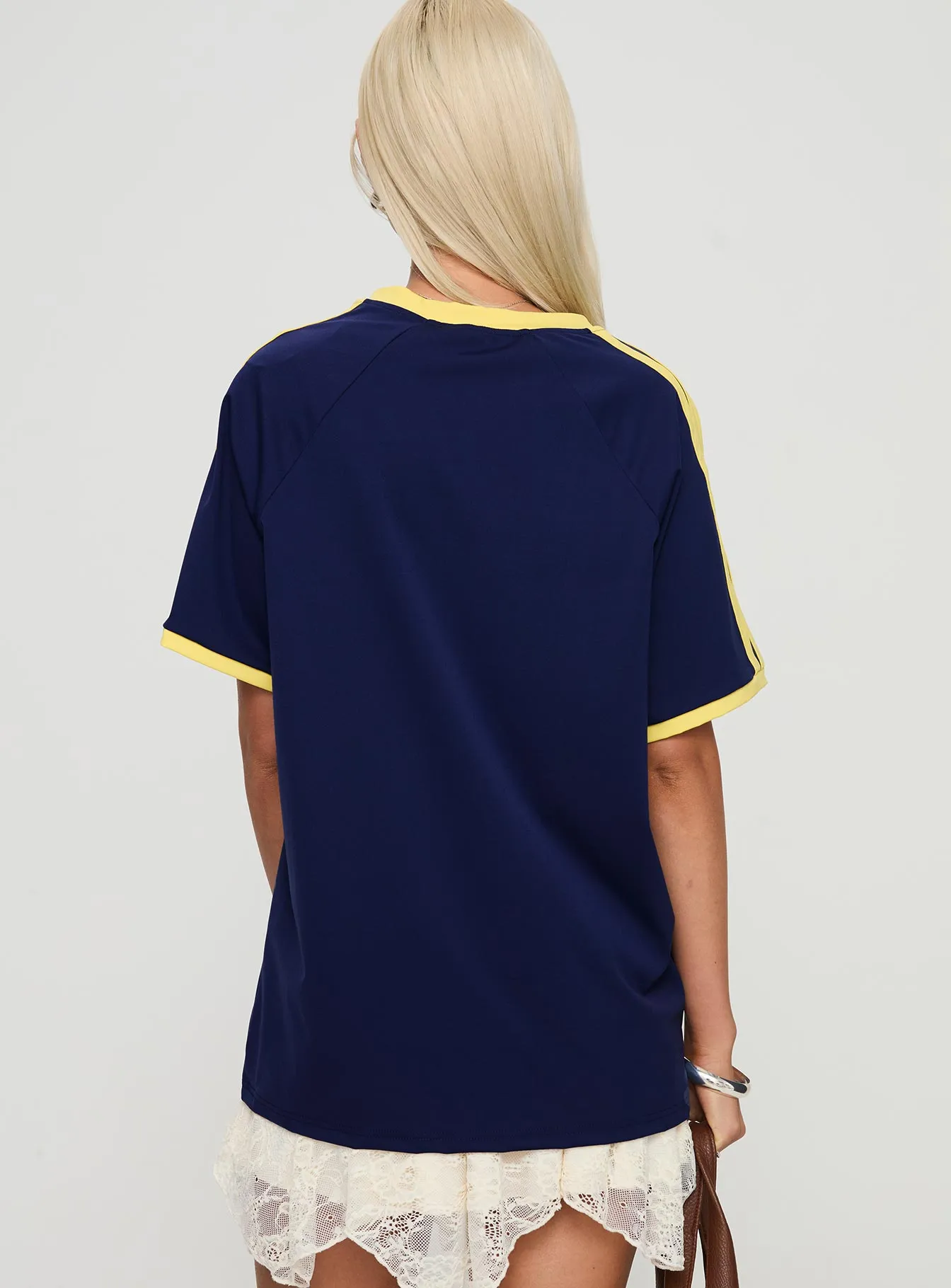 Brushed Interior Lining Spectate Tee Navy