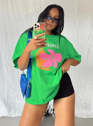 St Tropez Tee Green Classic Smart Minimalist Aesthetic