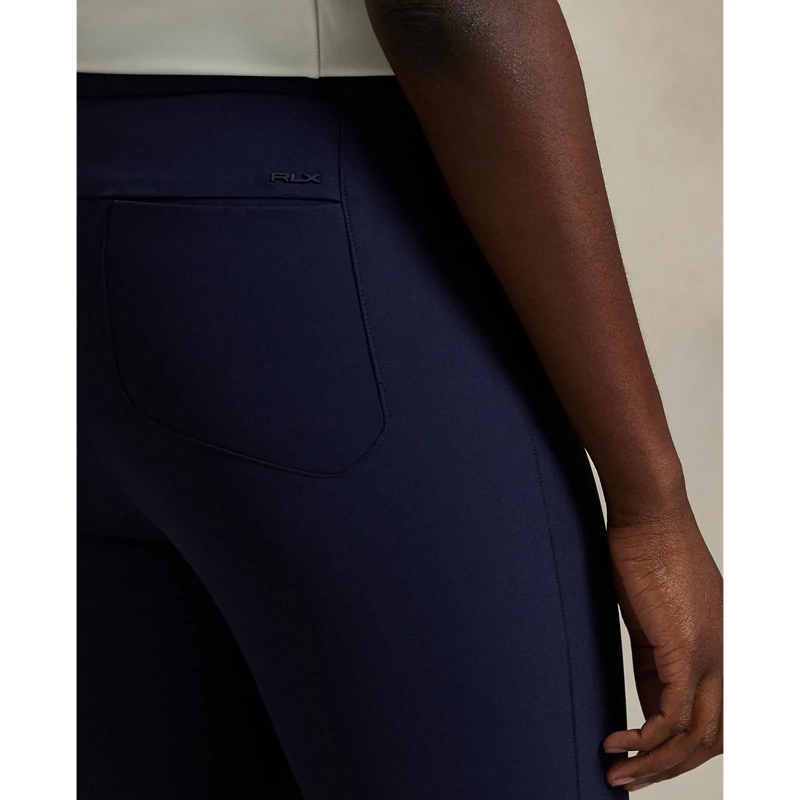 Casual Stretch Wear Yoga Ready RLX Ralph Lauren Women's Eagle Stretch Twill Golf Pants - Refined Navy