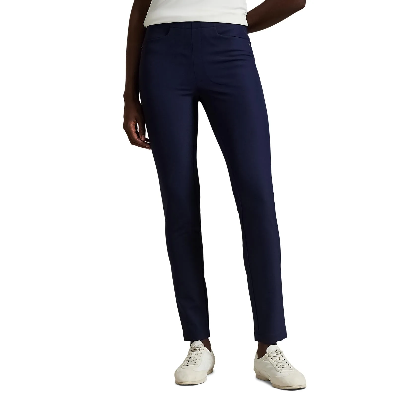 Warm Layer RLX Ralph Lauren Women's Eagle Stretch Twill Golf Pants - Refined Navy