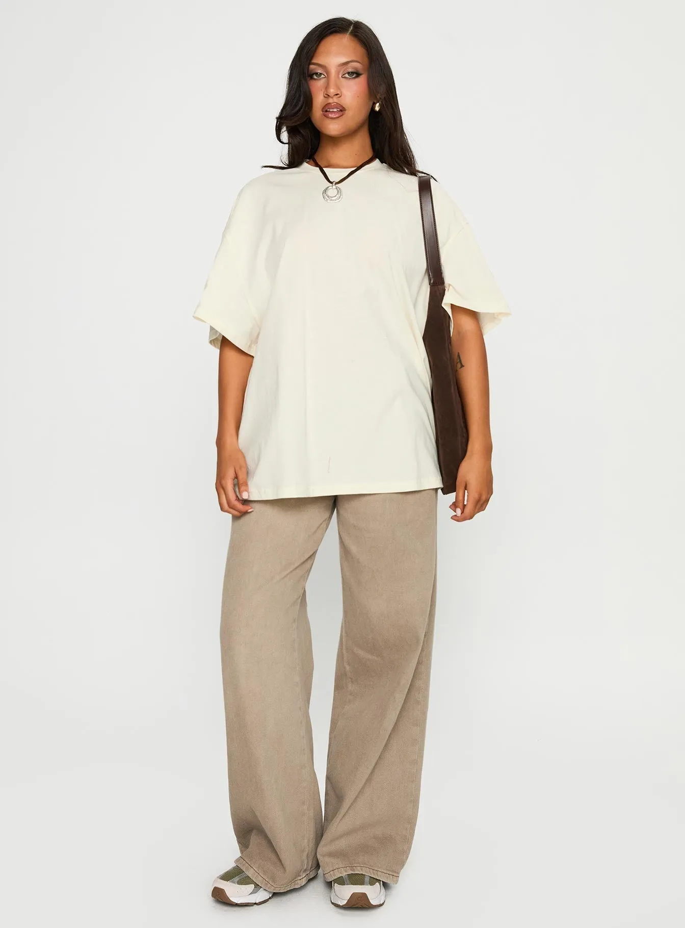 Casual Vibe What's In My Bag Graphic Tee Cream / Multi