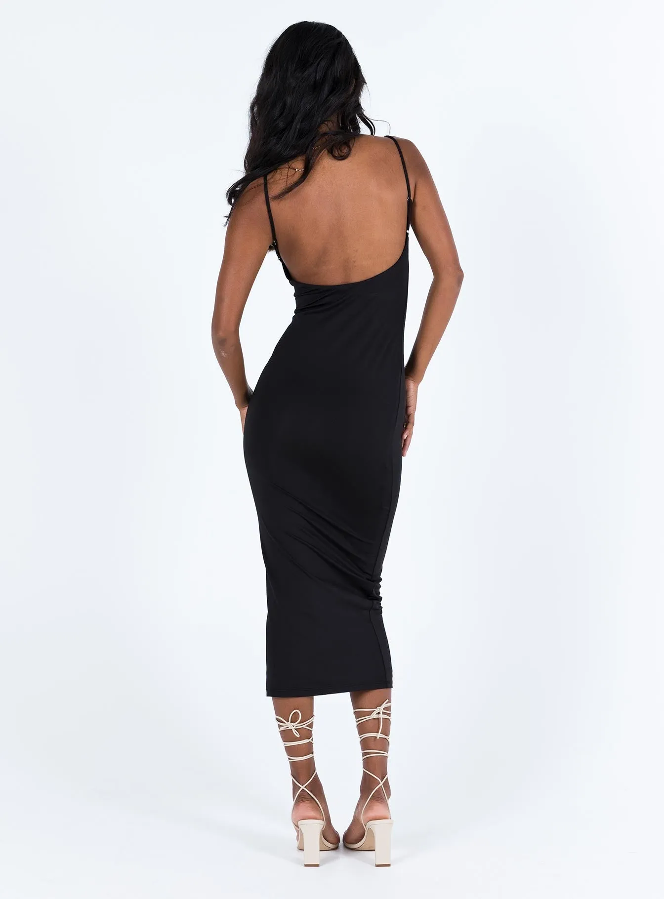 Darbee Midi Dress Black City Rhythm Perfect Wear