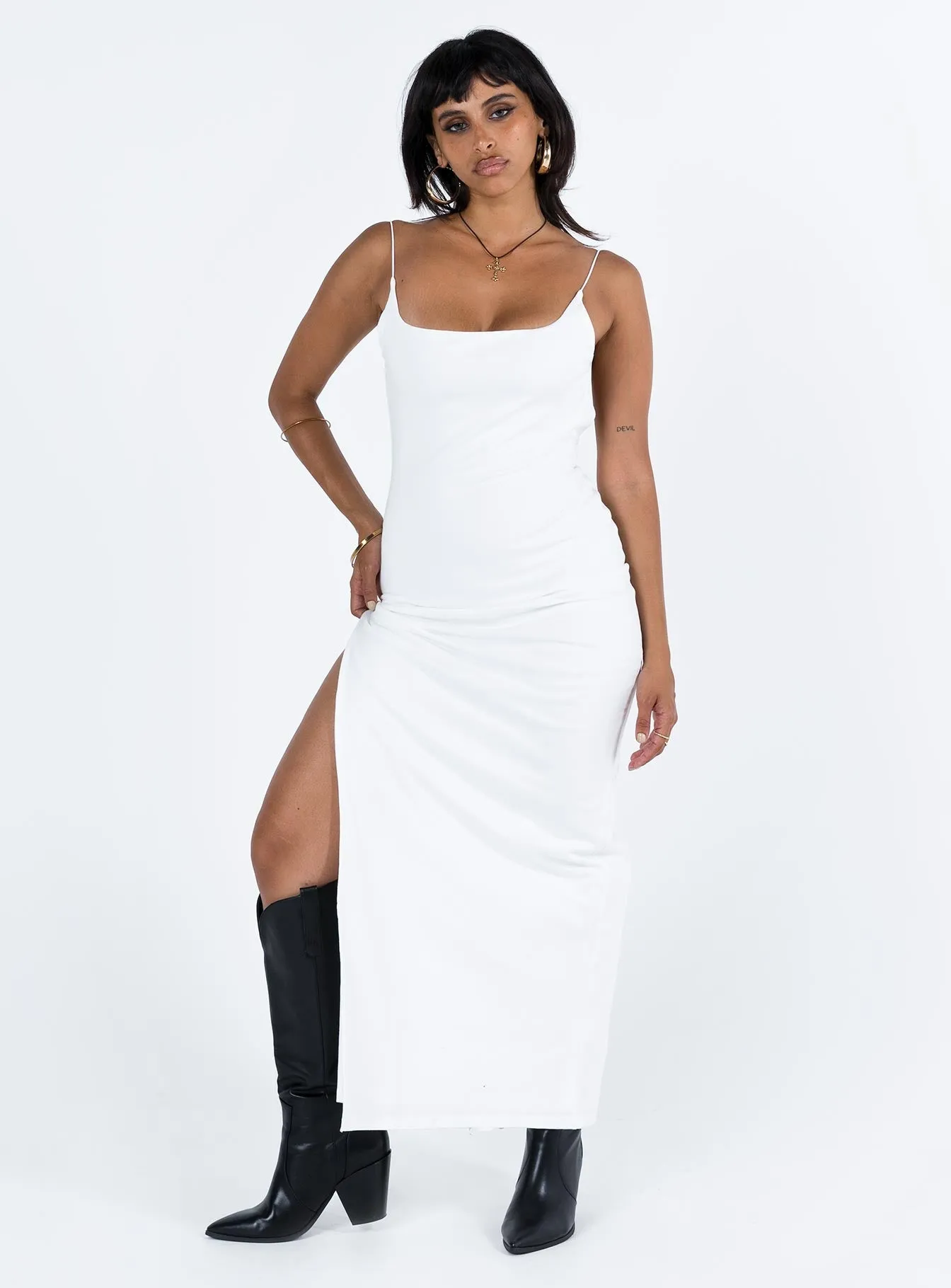 Dreamy Simplicity Subtle Mood Suzette Maxi Dress White