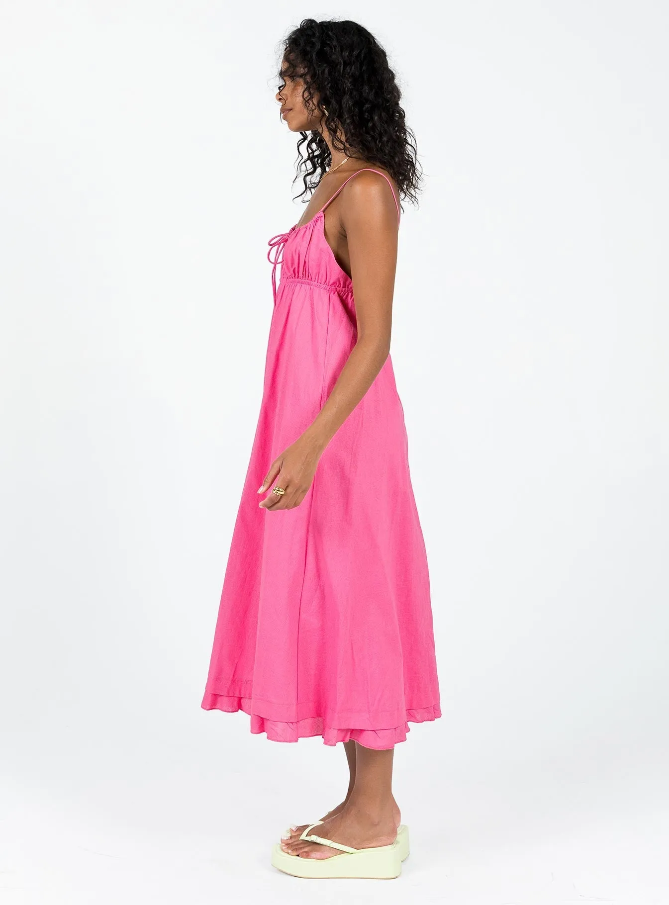 Smart Layer Relaxed-fit maxi dress Empress Of Love Midi Dress Pink