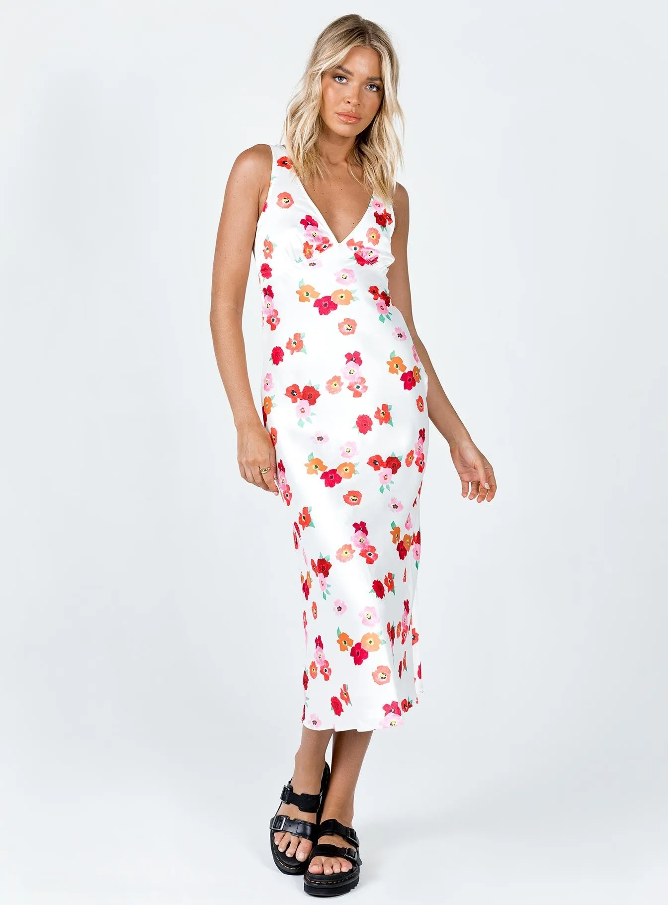Nellie Maxi Dress White Floral Lightweight Wear spring fashion