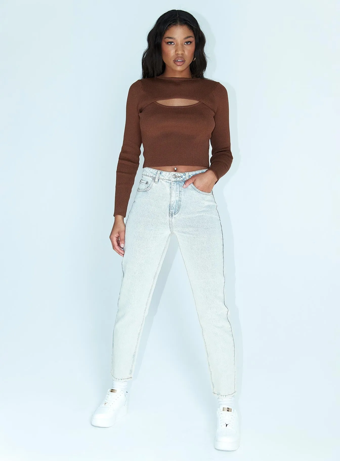 Zaiden Straight Leg Jeans Light Blue Wash Denim AdjustableCuffs Still Soul