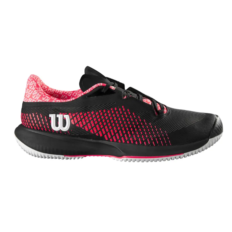 Wilson Kaos Swift 1.5 Women Tennis Shoes - Black/Phantom Dual Density Outsole Firm Sole