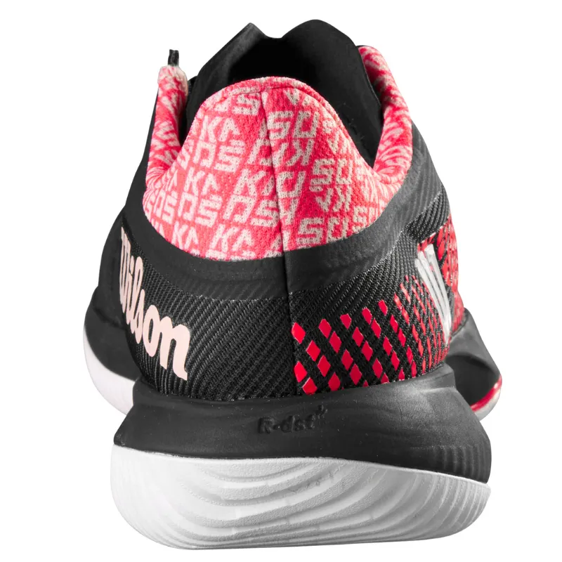 Wilson Kaos Swift 1.5 Women Tennis Shoes - Black/Phantom Ventilation Mesh Fashion Edge