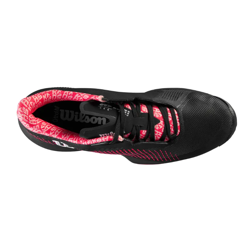 Wilson Kaos Swift 1.5 Women Tennis Shoes - Black/Phantom Surgical Grade Elastomers Slip Resistant Tread