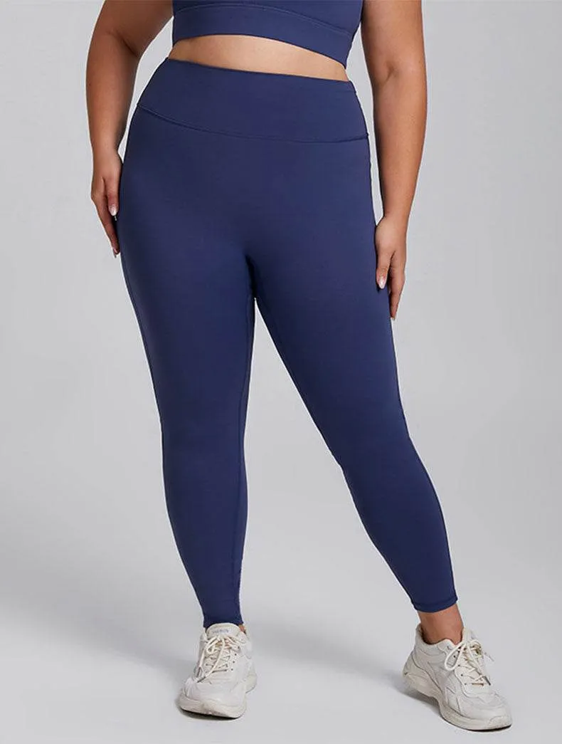 Royal Ease AntiStaticLining Plus Size High Waist Tummy Control Yoga Leggings
