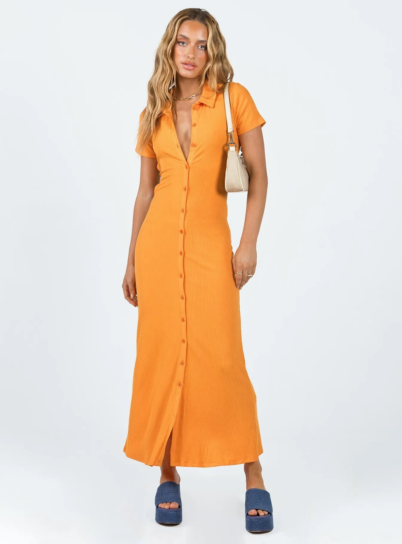 warm tones Easy Pairing Ravenna Midi Dress Orange