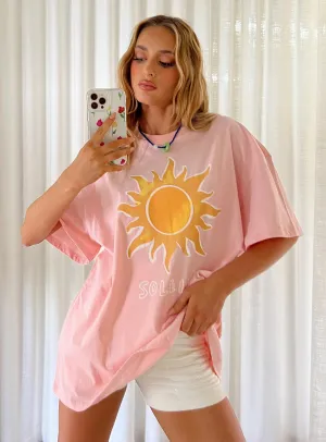 Effortless Comfort Wear Soleil Oversized Tee Pink
