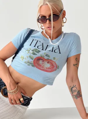 Solanato Graphic Tee Blue / Multi LayeringFriendly Breathable Comfort