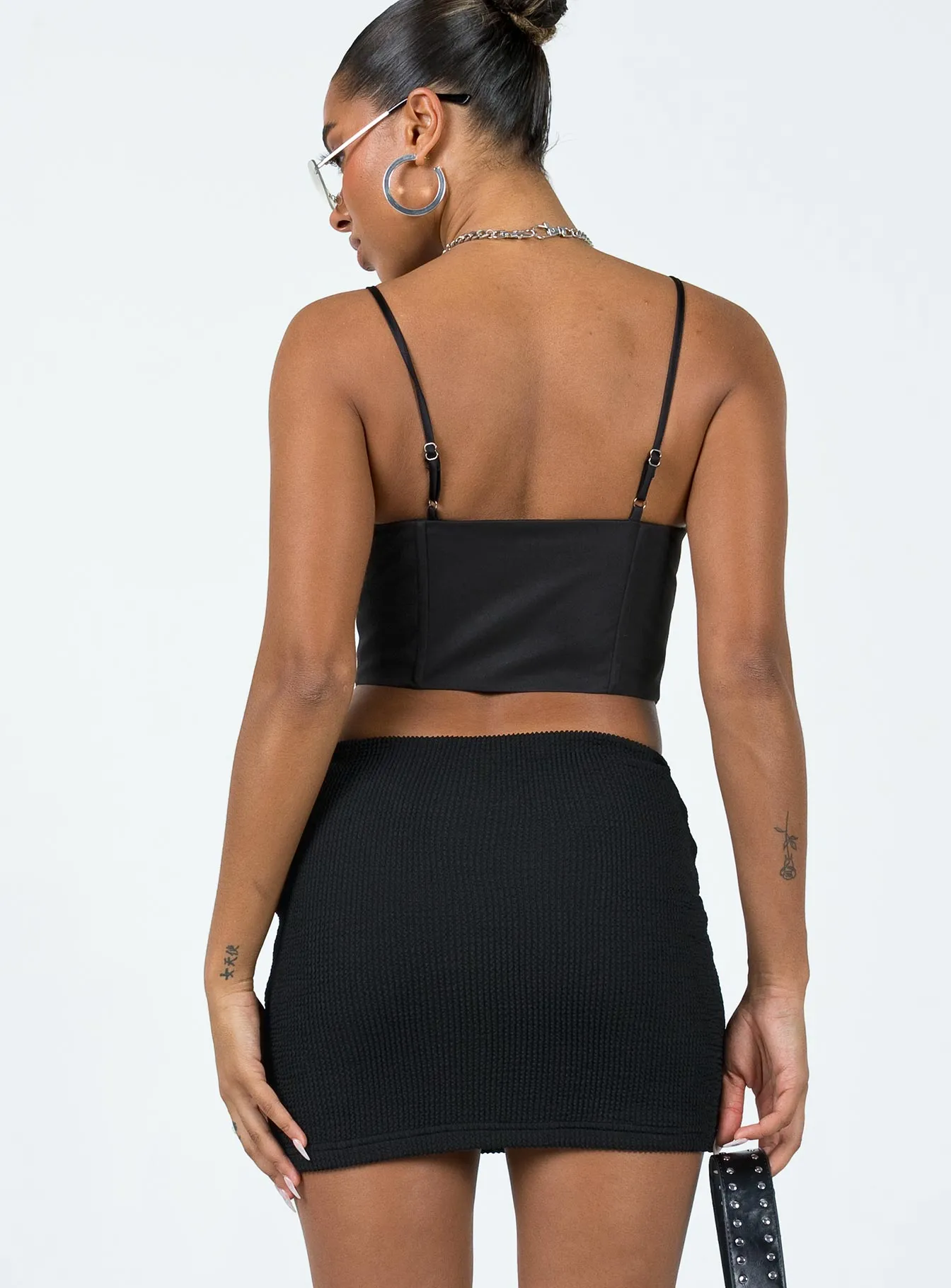 Berrima Mini Skirt Black Winter Staple