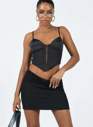 Fashion Detail Berrima Mini Skirt Black