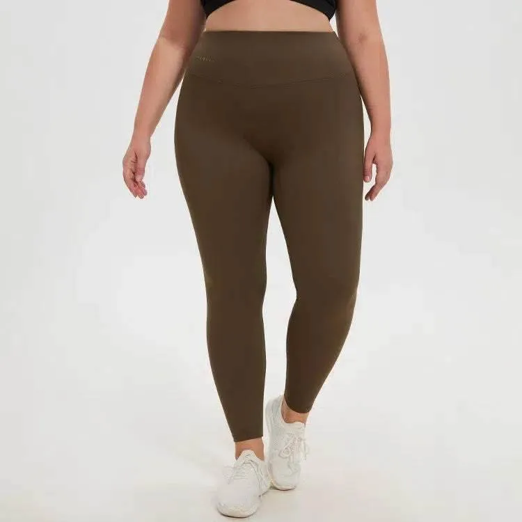 Plus Size High Waist Fitness Leggings Weather Protection StretchWaistband