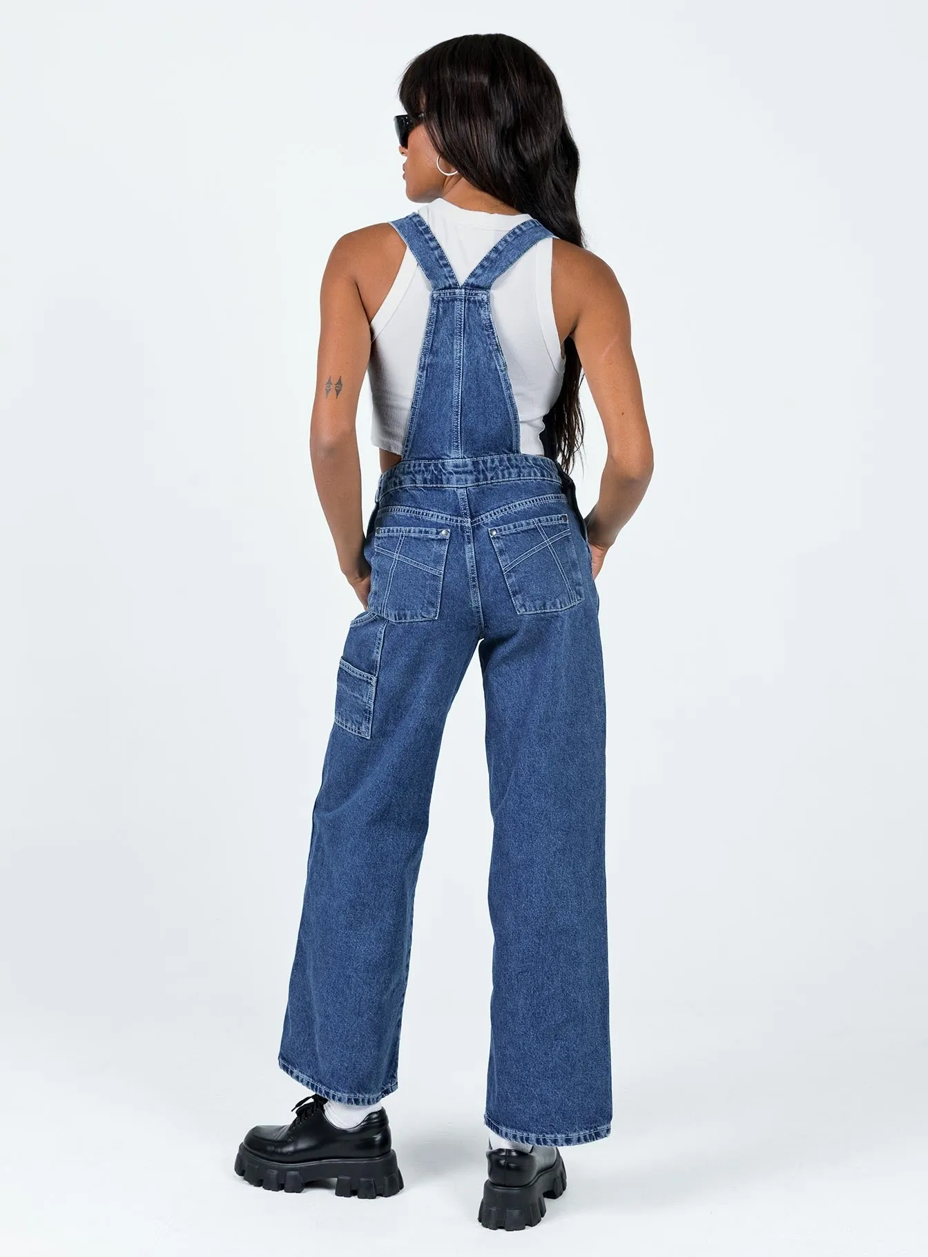 The Ragged Priest Dude Overalls Mid Blue Durable Simple Shopping Date