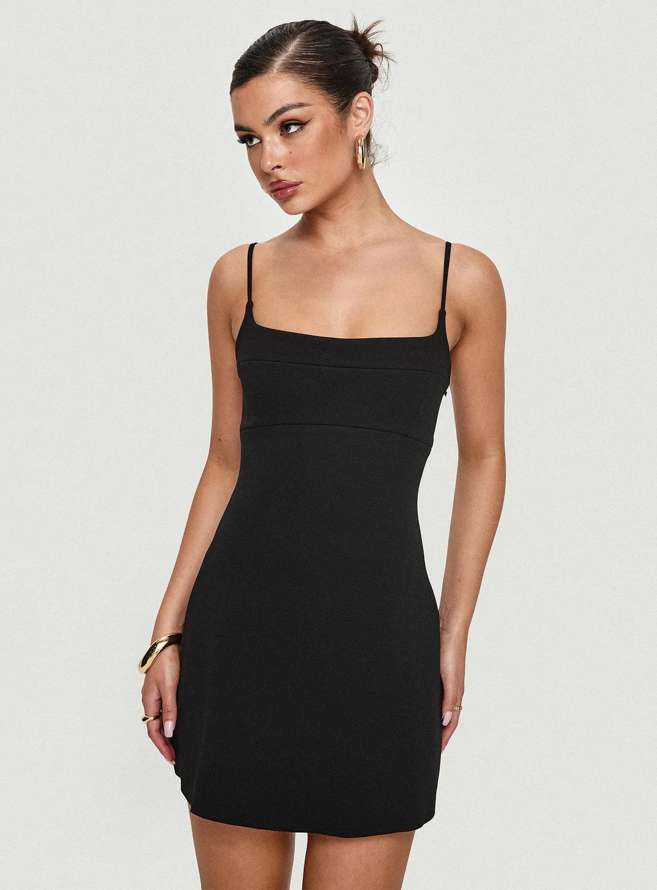 Modern Silhouette Rousselet Mini Dress Black