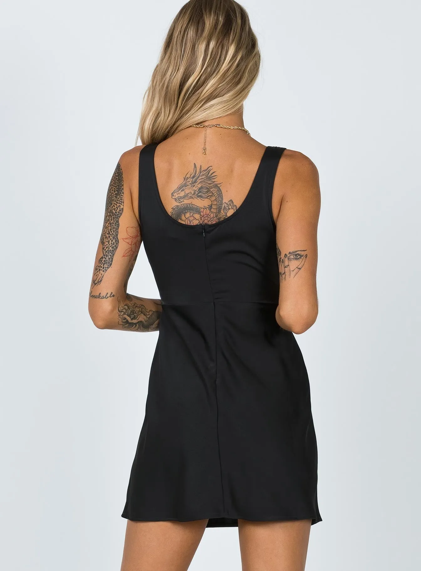 Karter Mini Dress Black Flattering Wearable