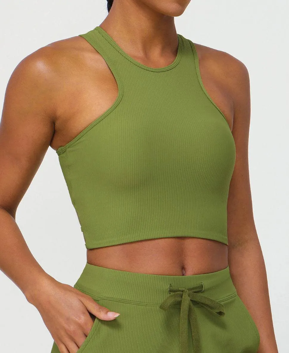 Free Mind wrinkle free Back Cross Sports Tank Top Yoga Bra