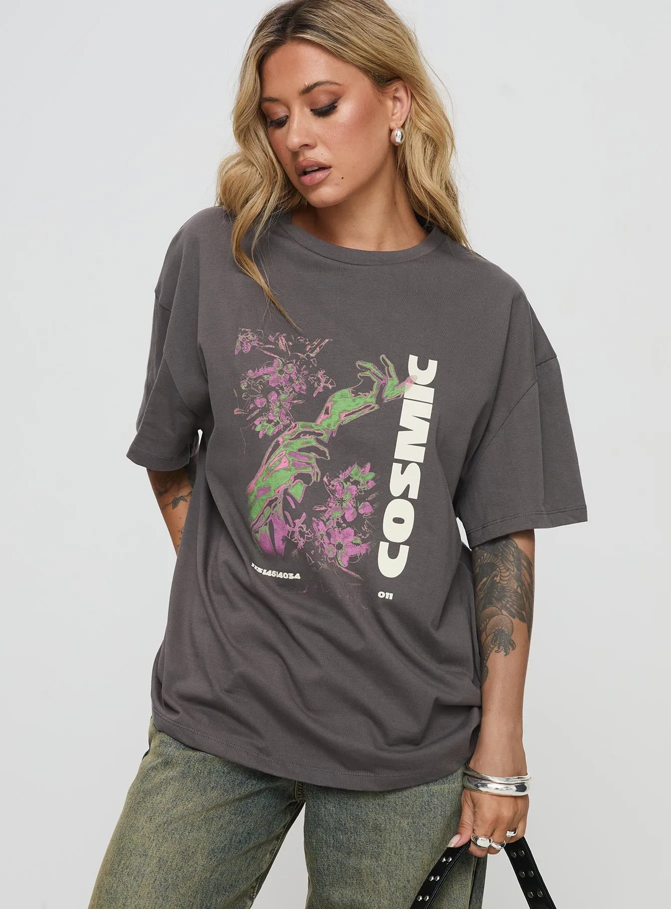 Comfort Design Fit Cornelia Oversized Tee Grey