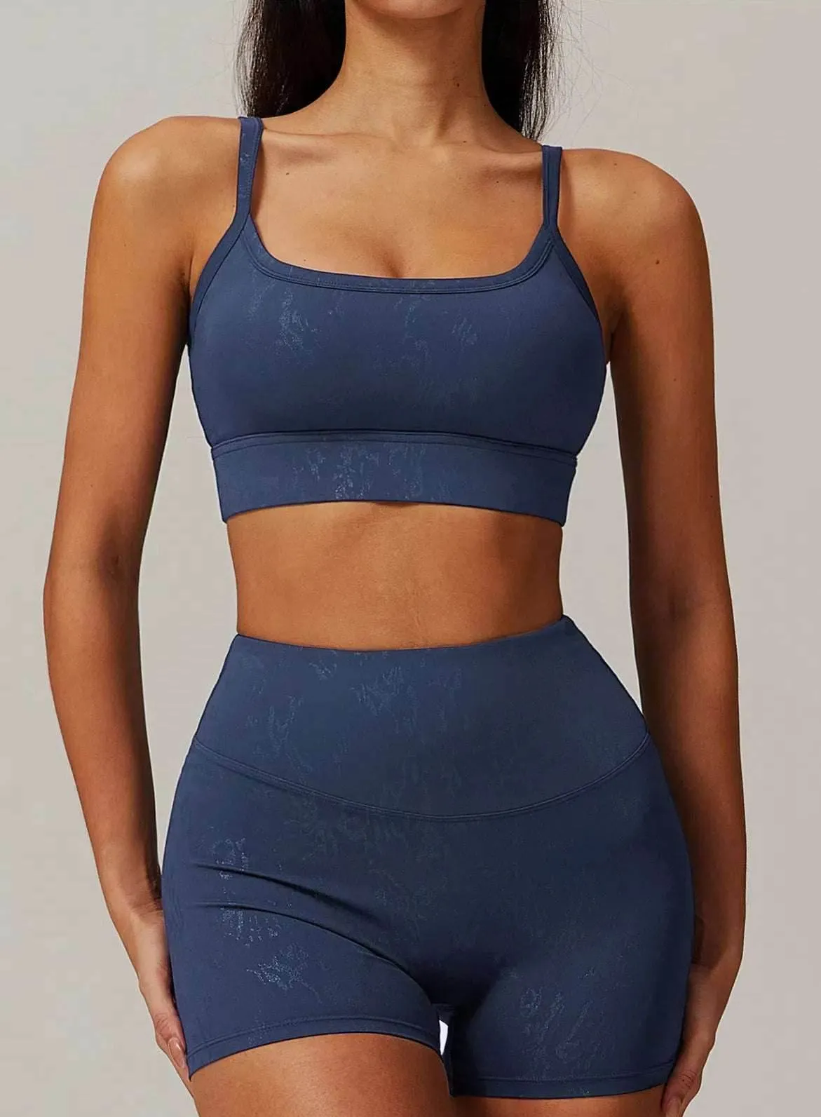 Outdoor Pants Sports Bra With Gold Blocking Pattern