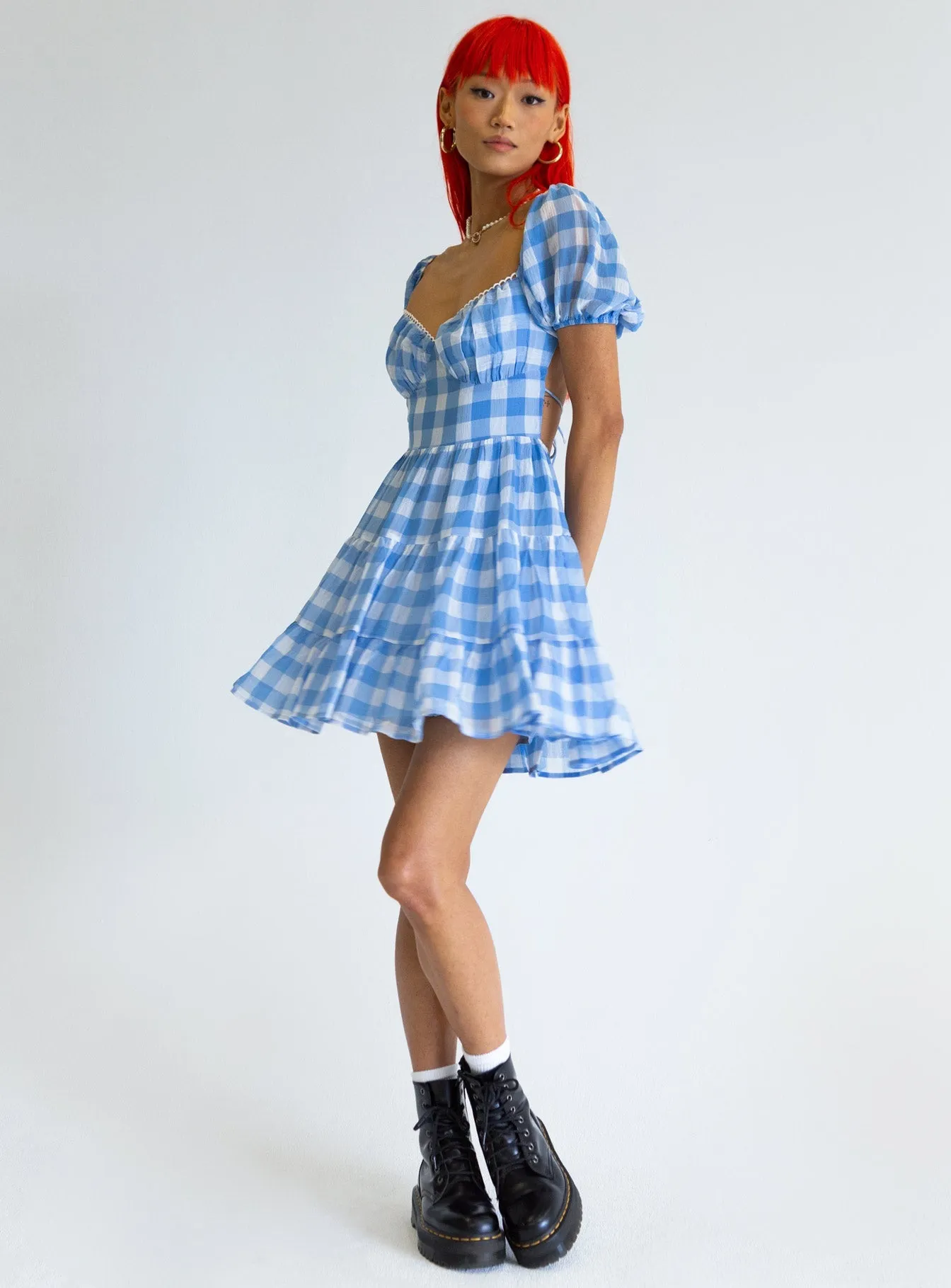 Romantic date dress Danny Mini Dress Blue