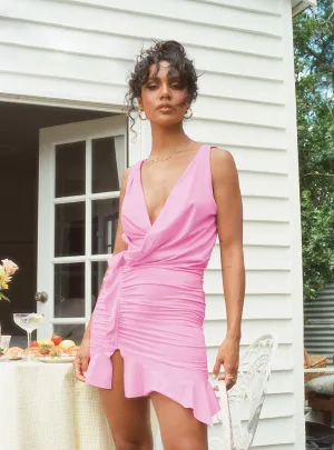 Comfy Design Simplistic Mood Devotion Mini Dress Pink