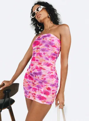 Kalena Mini Dress Purple Airy Drape Stylish and Comfortable