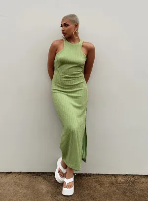 Feel Good Work Chic Kamala Maxi Dress Green