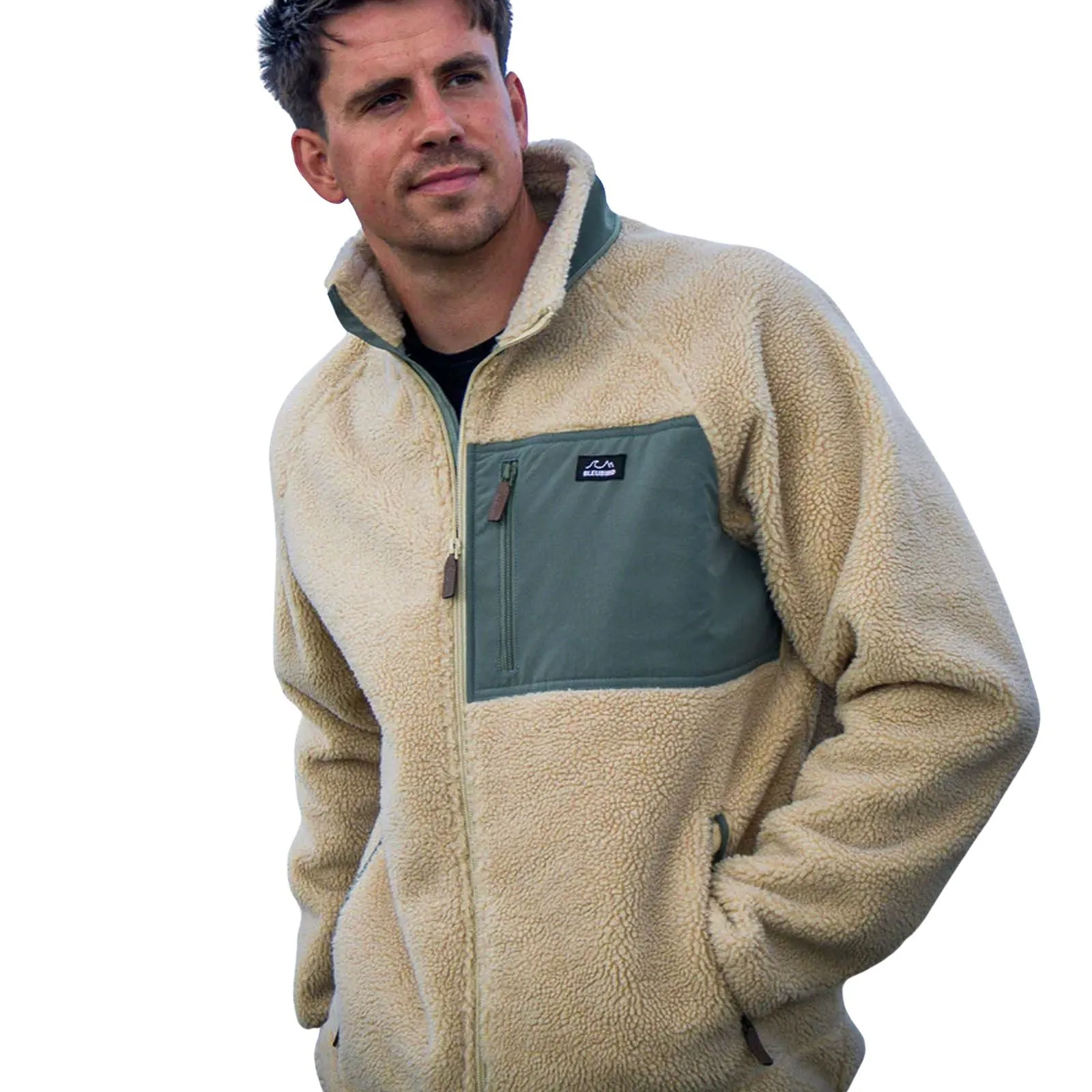 Under Jacket Casual Fit Bleubird Polar Pullover Sherpa Fleece