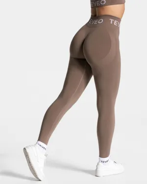 Signature Scrunch Leggings "Mokka" UltraSoft Lining Four Way Stretch