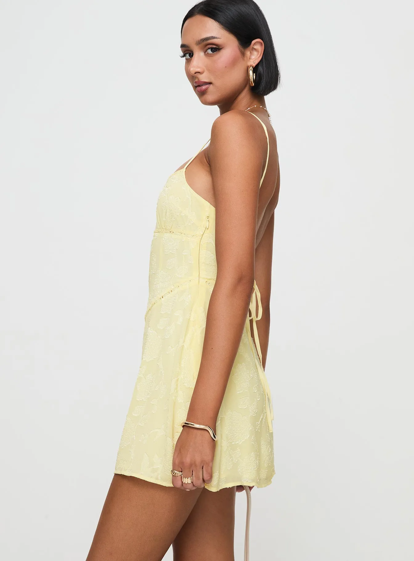 Love Soft South Of France Mini Dress Yellow